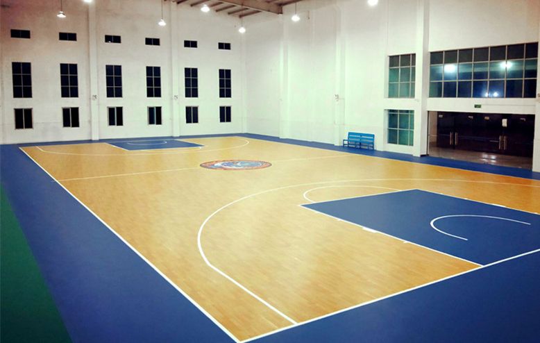 4 mm umweltfreundlicher PVC-Bodenbelag für Basketballplätze