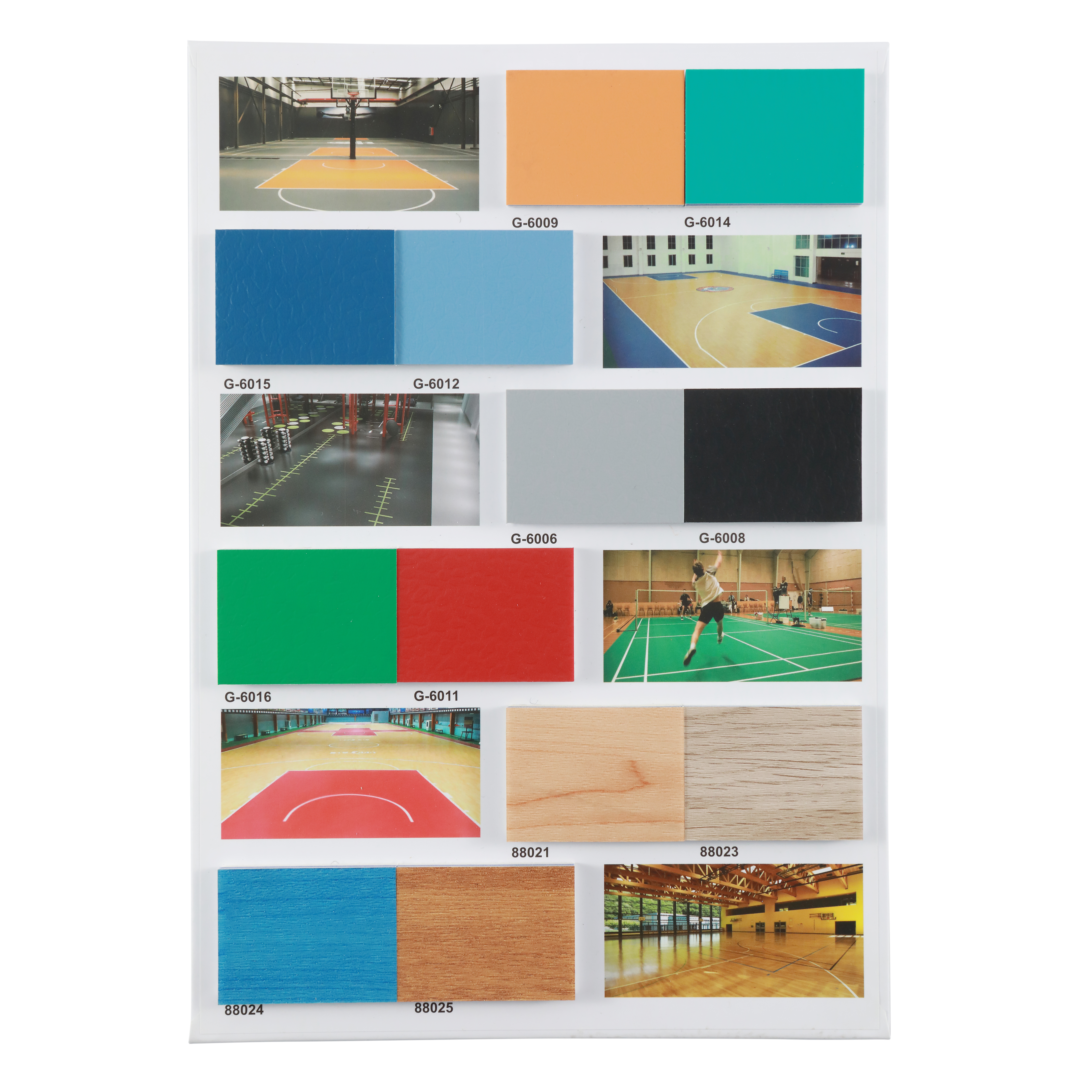 Sport-Laminat-PVC-Bodenbelag für Tischtennishalle