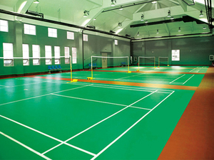 Dicker strukturierter PVC-Bodenbelag für Indoor-Badmintonplätze